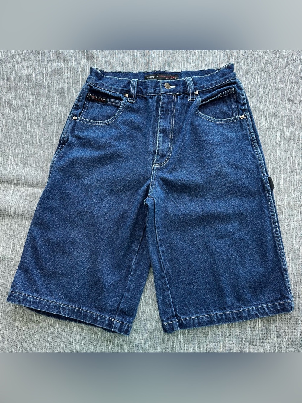 Vintage Fubu Collection Baggy Jean Carpenter Shorts Youth Size 20 Y2K Skater
